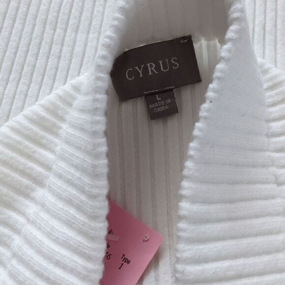 Knit pleated midi Skirt color block black and white Large NWOT - Picture 8 of 9